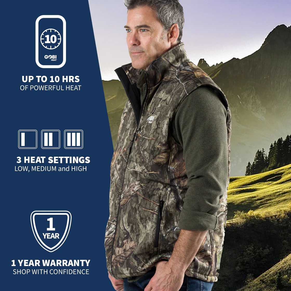 Colorado Men’s Heated Hunting Vest - Available in Mossy Oak® and Real Tree® - Image 7